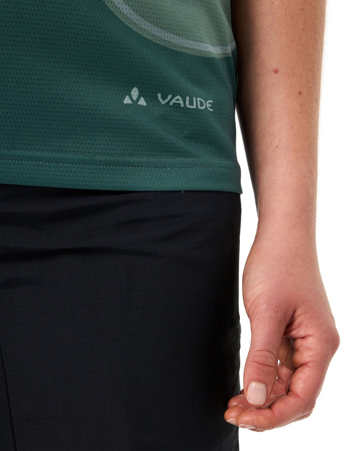 VAUDE T-Shirt – 38 – Grün, 100% Polyester (recycelt), Grüner Knopf