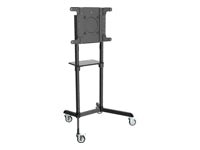 Tripp Lite TV-Wagen – 37–70" – VESA 200×200–600×400 – bis 70 kg, mit Rollen – DMCS3770ROT, Schwarz