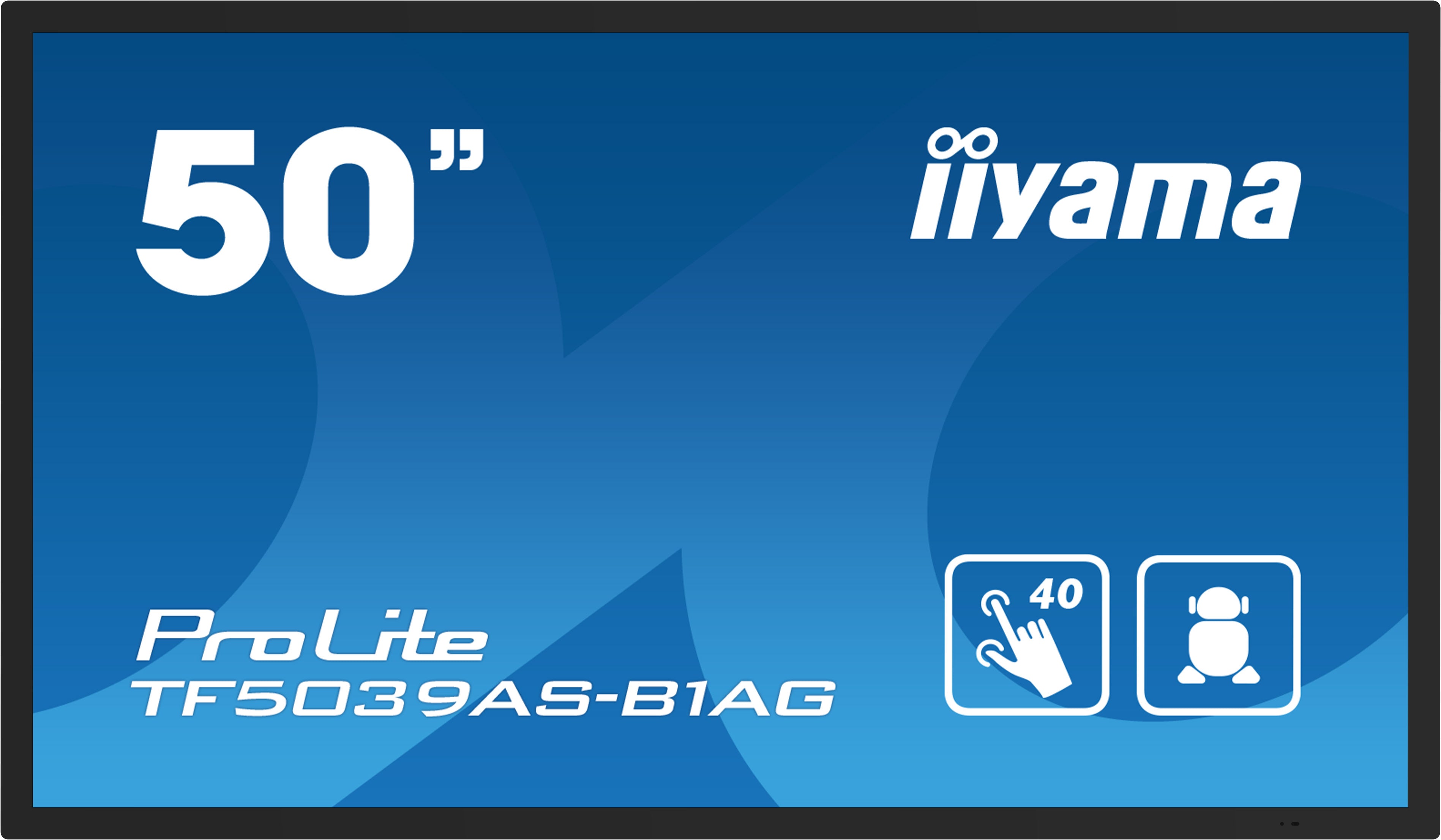 iiyama ProLite 49,5" 3840 × 1600 PCAP 40-Touch – Android, 500 cd/m²