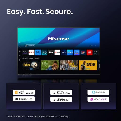 Hisense A7Q 75A7Q – 75" TV – 4K UHD – QLED – VIDAA – 60 Hz – Dolby Vision, HDR10, HLG