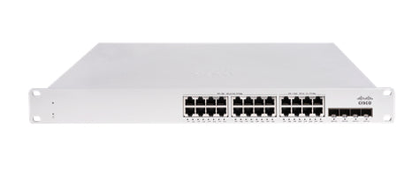Cisco Meraki MS150-24P-4G – Managed Switch – 24×GbE, 4×SFP, L2+/L3, PoE+ 370 W, 1U