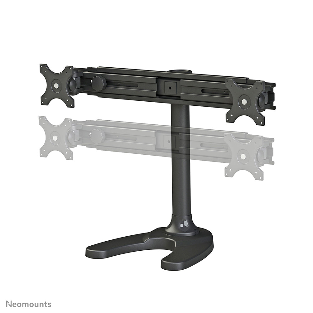 Neomounts FPMA D700DD – Tischhalterung, Dual, Tischdurchführung, bis 27", VESA 75 × 75 mm, 24 kg