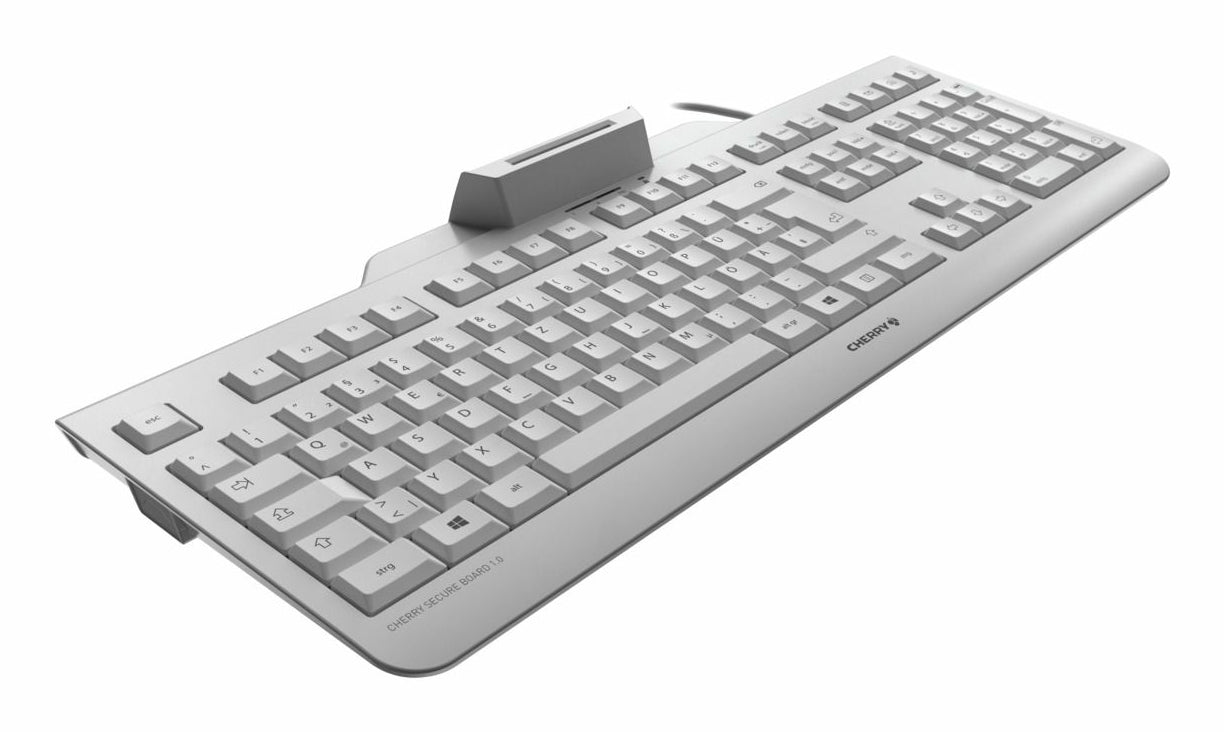 CHERRY SecureBoard 1.0 – Tastatur, kabelgebunden (USB-A), Nordisch-Layout – für Windows, macOS & Linux