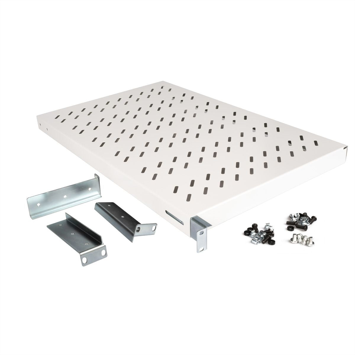 ROLINE Rack-Regalboden 19" – 1U – 485 × 700 × 44 mm – 50 kg – grau – Stahl
