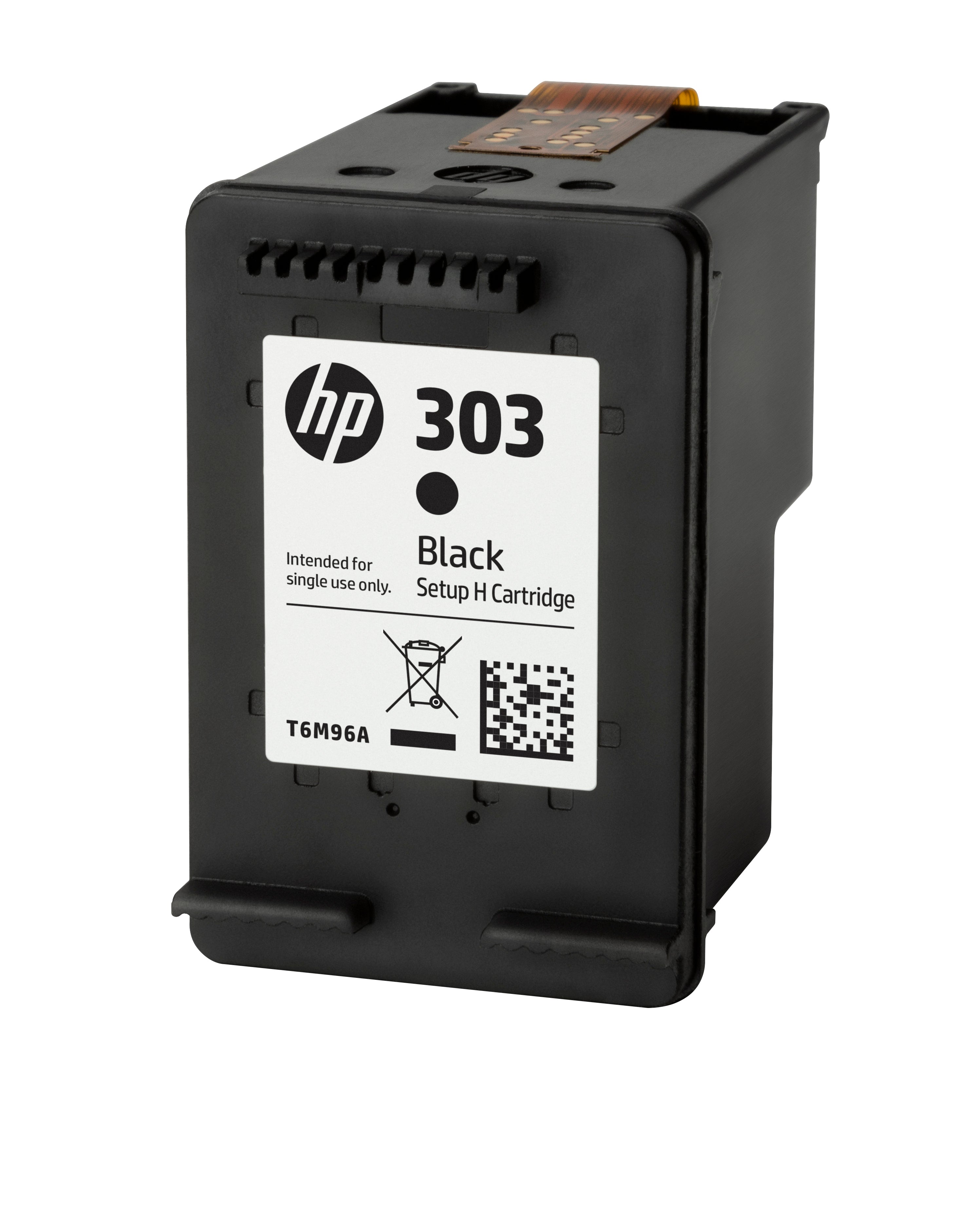 HP 303 Schwarz Tintenpatrone (Original) – 200 Seiten – für HP Envy 6200/7220e, Envy Photo 7230/7234, Tango X