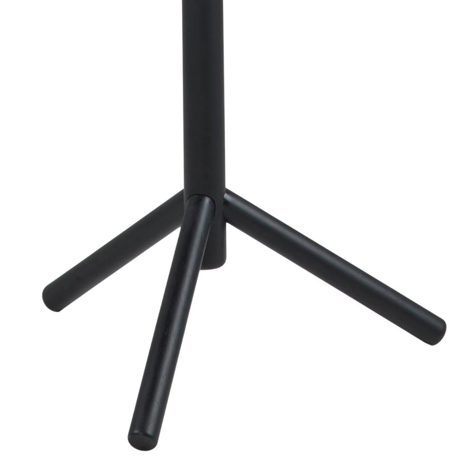 Actona Garderobenständer – Gummibaumholz – Schwarz – 1760 mm