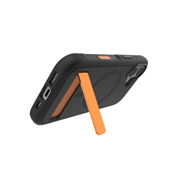 ZAGG Sedona Snap Backcover – für Apple iPhone 17, MagSafe, mit Ständer, Graphen, Schwarz, bis 4 m Sturzsicher