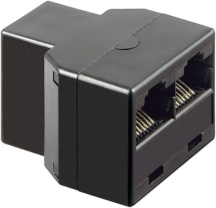 Microconnect RJ-45 Kupplung – RJ-45 F/F, 8P/8C, Schwarz, 1 Stück