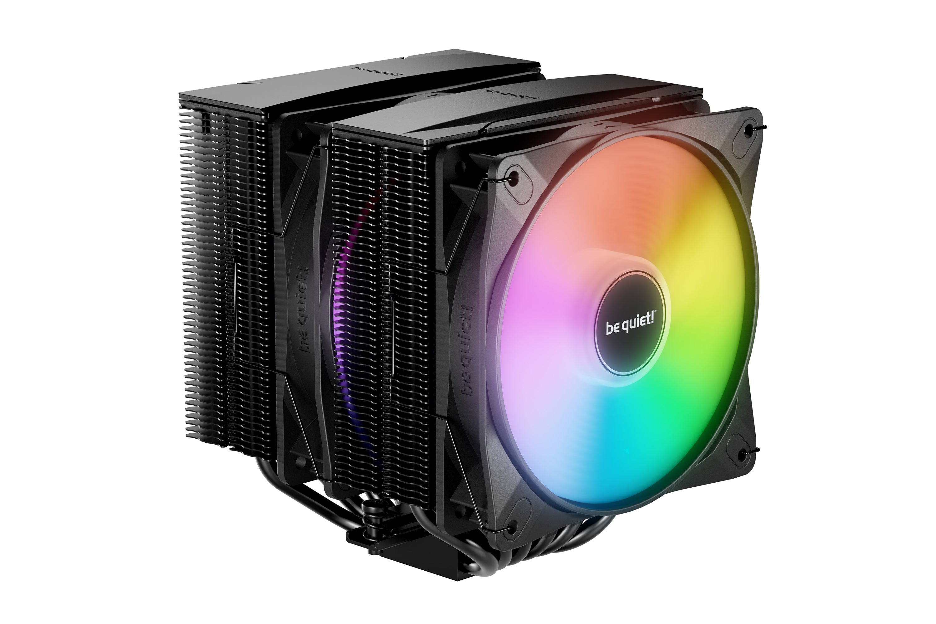 be quiet! be quiet Pure Rock Pro 3 LX – CPU-Kühler – 2×120 mm, 250 W TDP, RGB, 155 mm, Schwarz