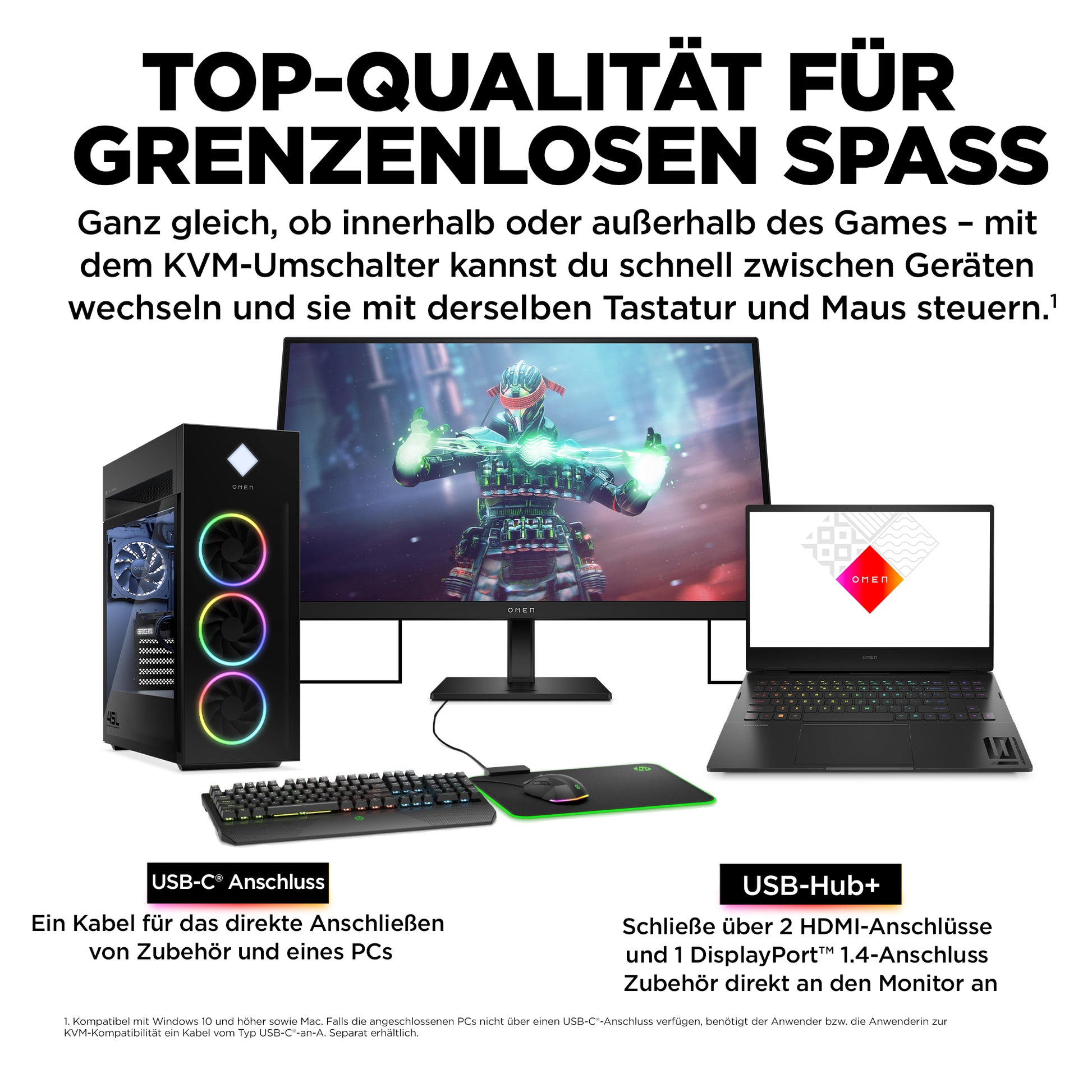 HP OMEN 27k – Monitor, 27", IPS, 144 Hz