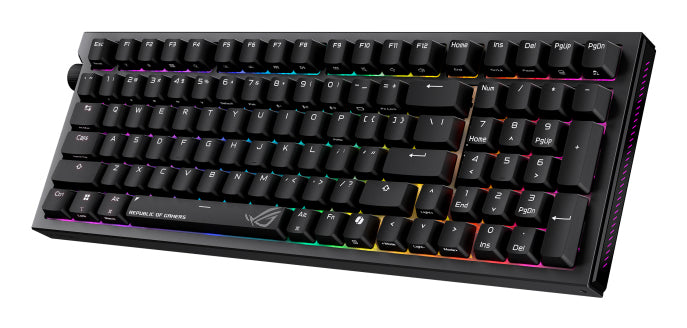 ASUS ROG Strix Morph 96 – Gaming-Tastatur 96% – Mechanisch, RGB – Bluetooth & 2,4 GHz (USB-A Empfänger)
