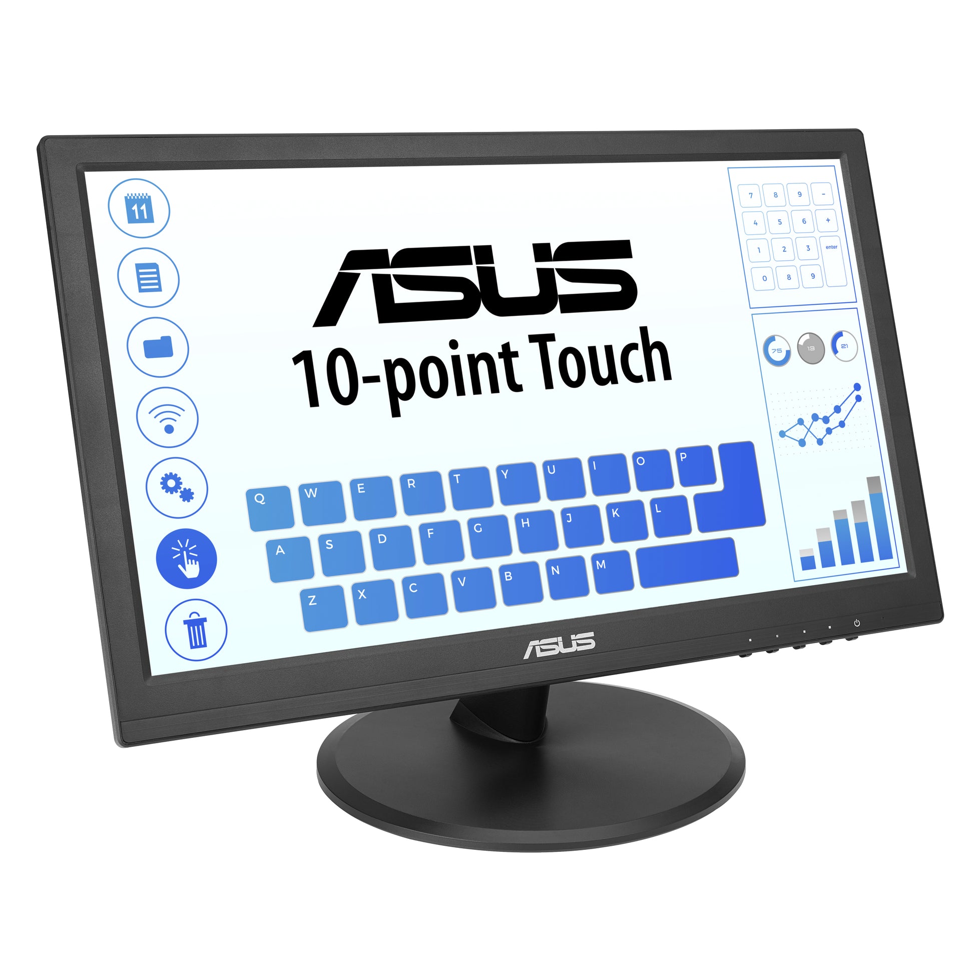 ASUS 169He – Interaktives Touch-Display 15,6" – Full HD (1920 × 1080), IPS, PCAP-Touch (10-Punkt), blendfrei