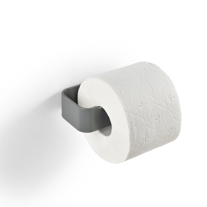 Zone Denmark Toilettenpapierhalter – Aluminium, Grau, Wandmontiert, 7,6 × 16,4 × 4 cm