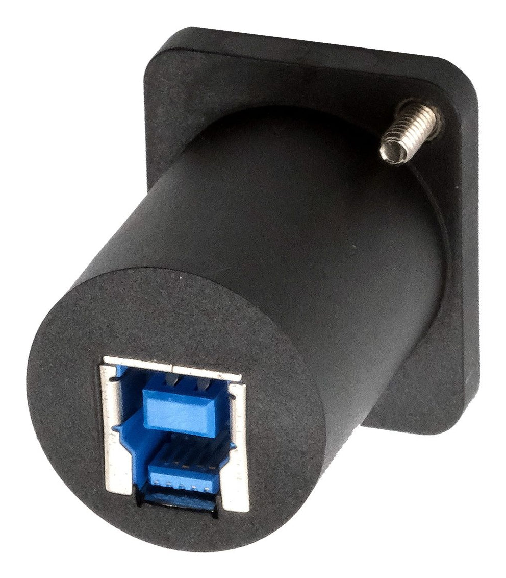 EXSYS USB-Adapter USB-A auf USB-B – USB 3.2 Gen 1 (5 Gbit/s) – Schwarz