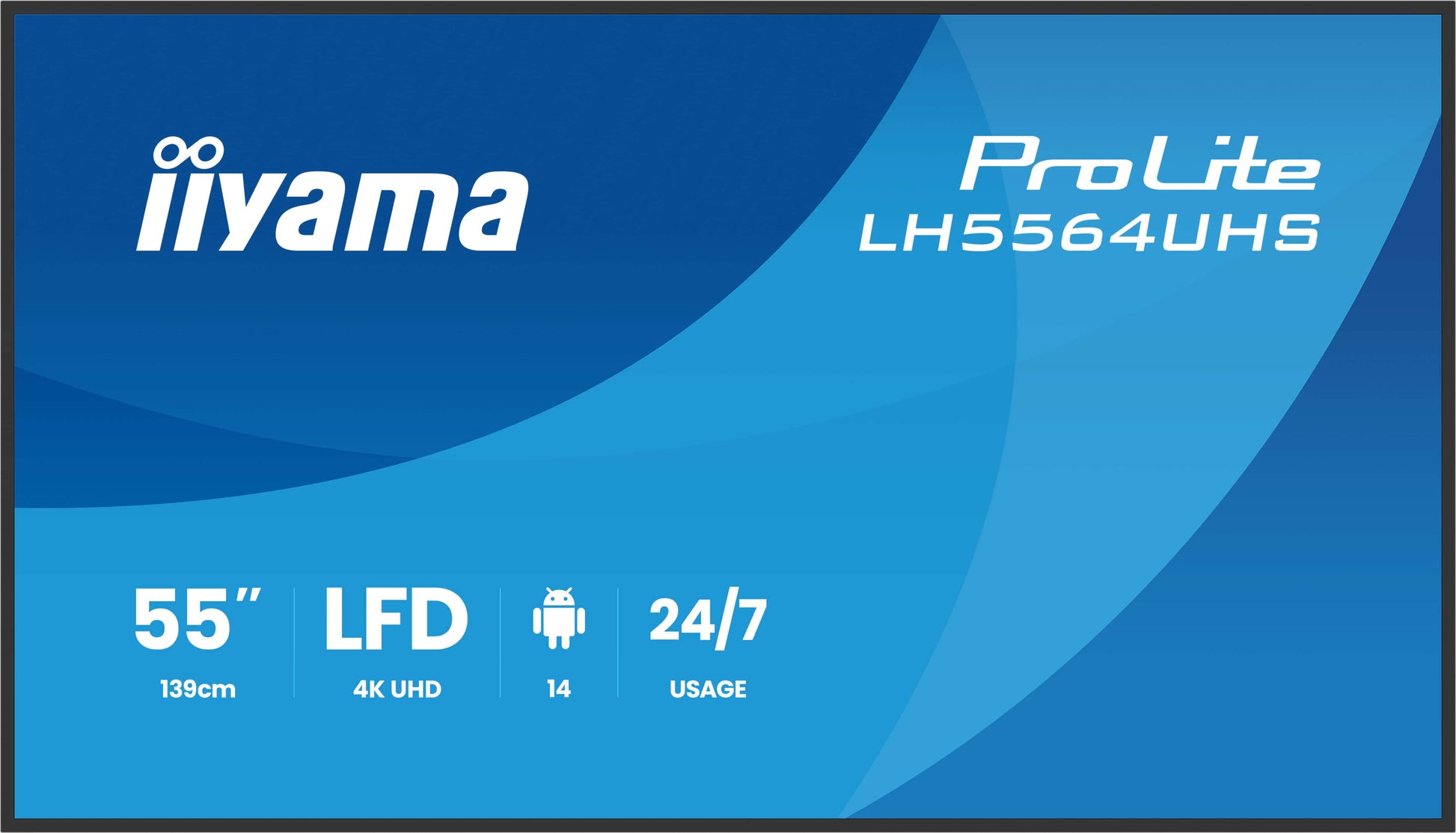 iiyama ProLite – Signage-Display, 55", Ultra HD 4K, 500 cd/m²