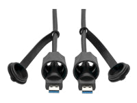 Tripp Lite USB-A auf USB-A Kabel – USB 3.2 Gen 1 (5 Gbit/s) – 3 m – IP67, geschirmt – Schwarz