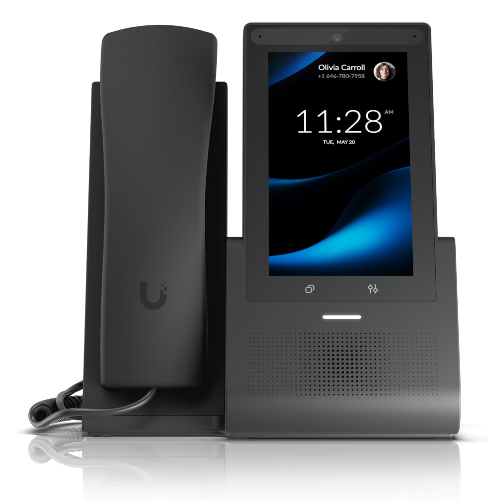 Ubiquiti UniFi Talk G3 Touch Pro – IP-Videotelefon, 5" Touch, WLAN/BT, Gigabit, PoE, für UniFi Talk, schwarz