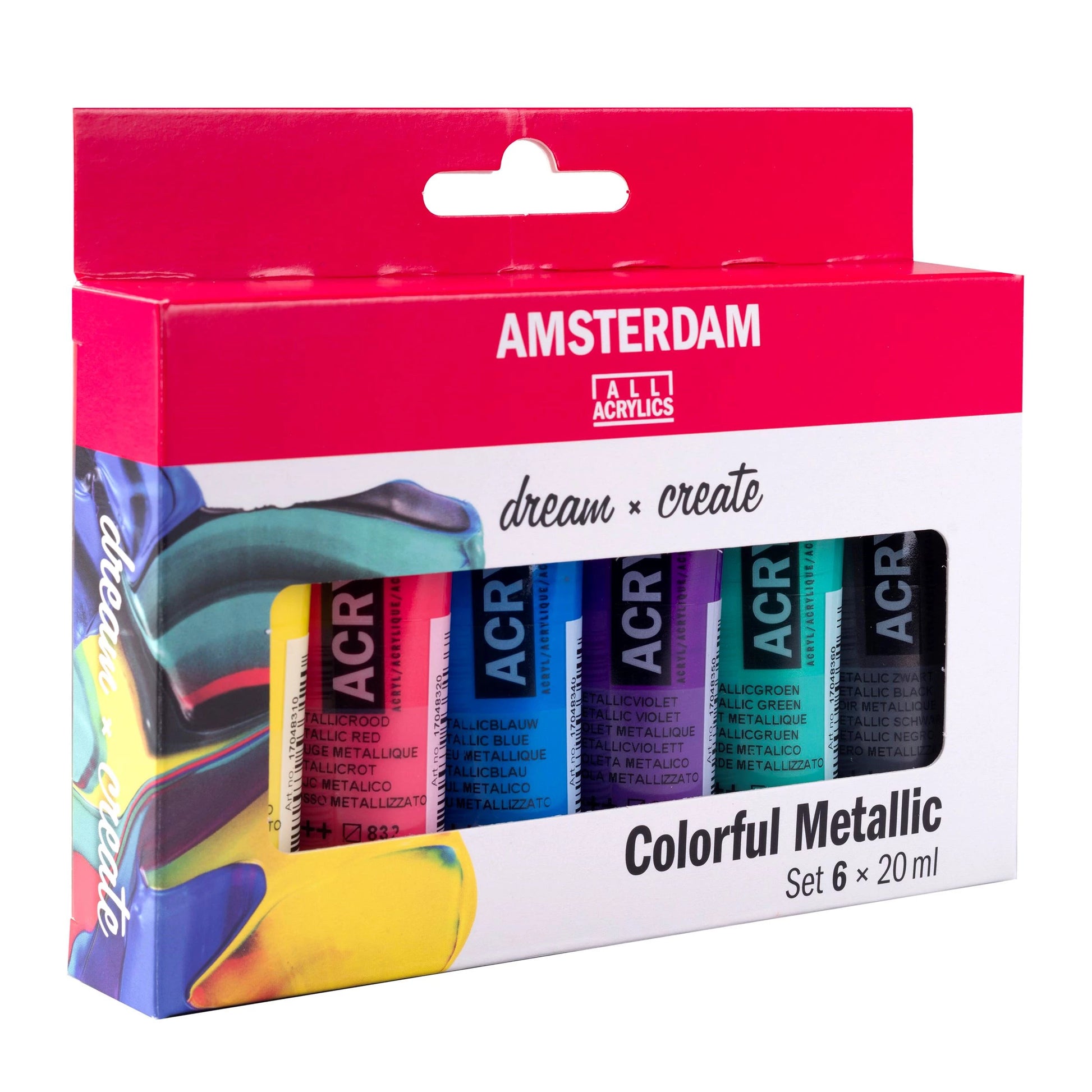 Amsterdam Acrylfarbe – Set – 6 Farben, 6 × 20 ml
