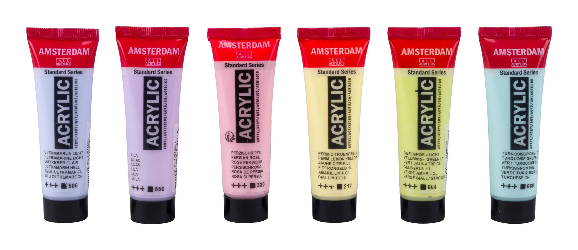 Amsterdam Acrylfarbe – Set – 6 Farben, 6 × 20 ml