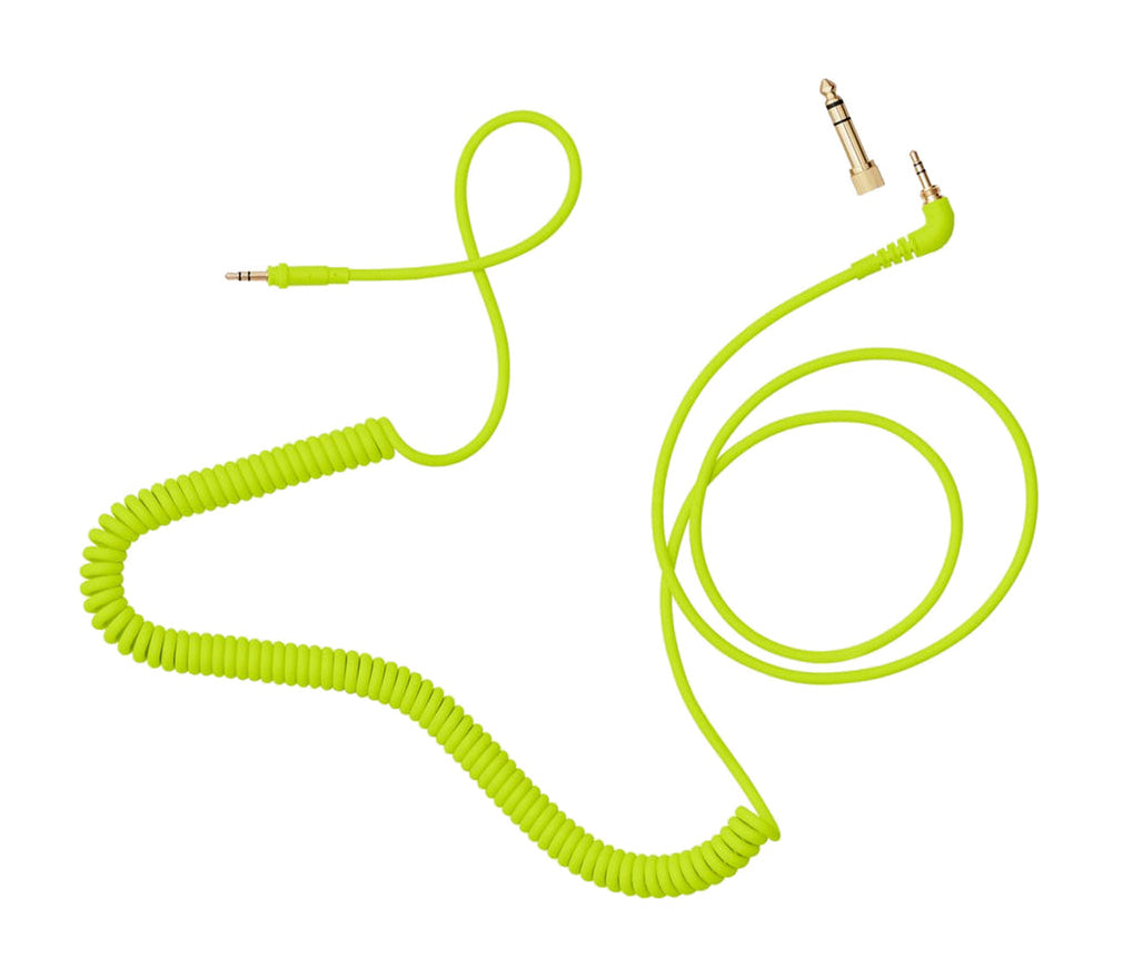 AIAIAI C18 – Adapterkabel – 3,5 mm (gerade) auf 3,5 mm (abgewinkelt) – 1,5 m – Neongelb