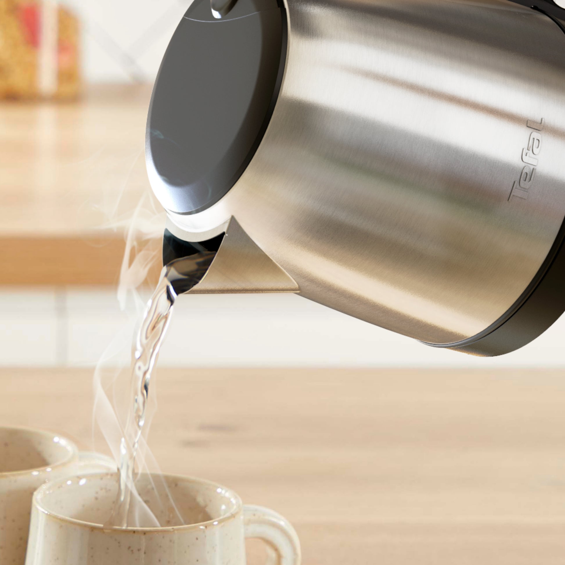 Tefal Subito Mini Wasserkocher – 1 l, Edelstahl, KO5S2DE0
