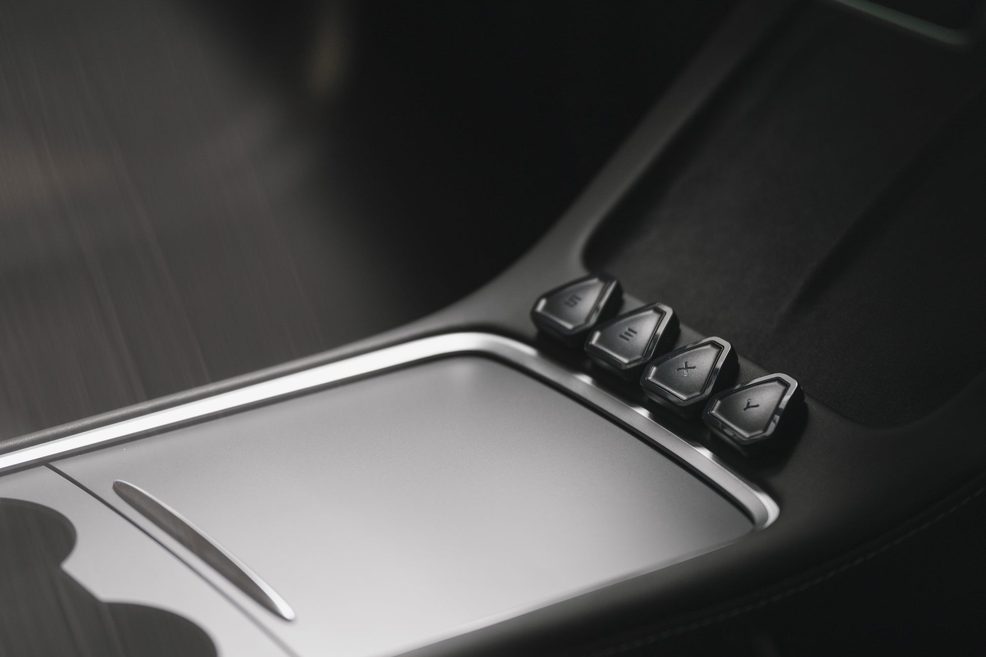 Enhance Smarte Knöpfe Commander Gen2 – für Tesla – 7 Stk. – Schwarz