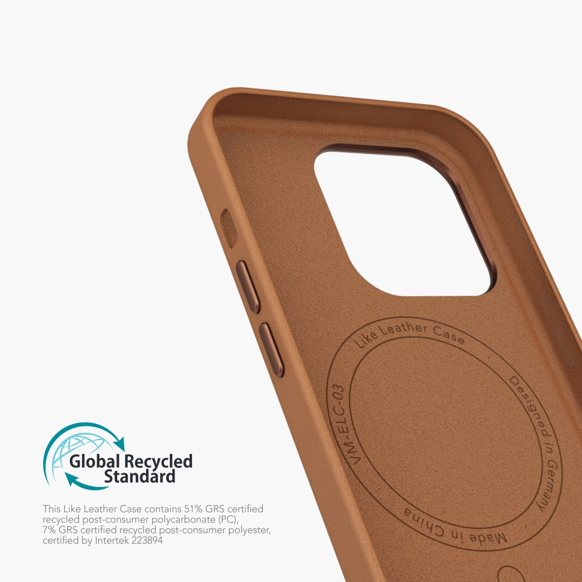 Vonmählen Backcover Like Leather – für Apple iPhone 16 Pro – braun – Kunstleder – MagSafe-kompatibel