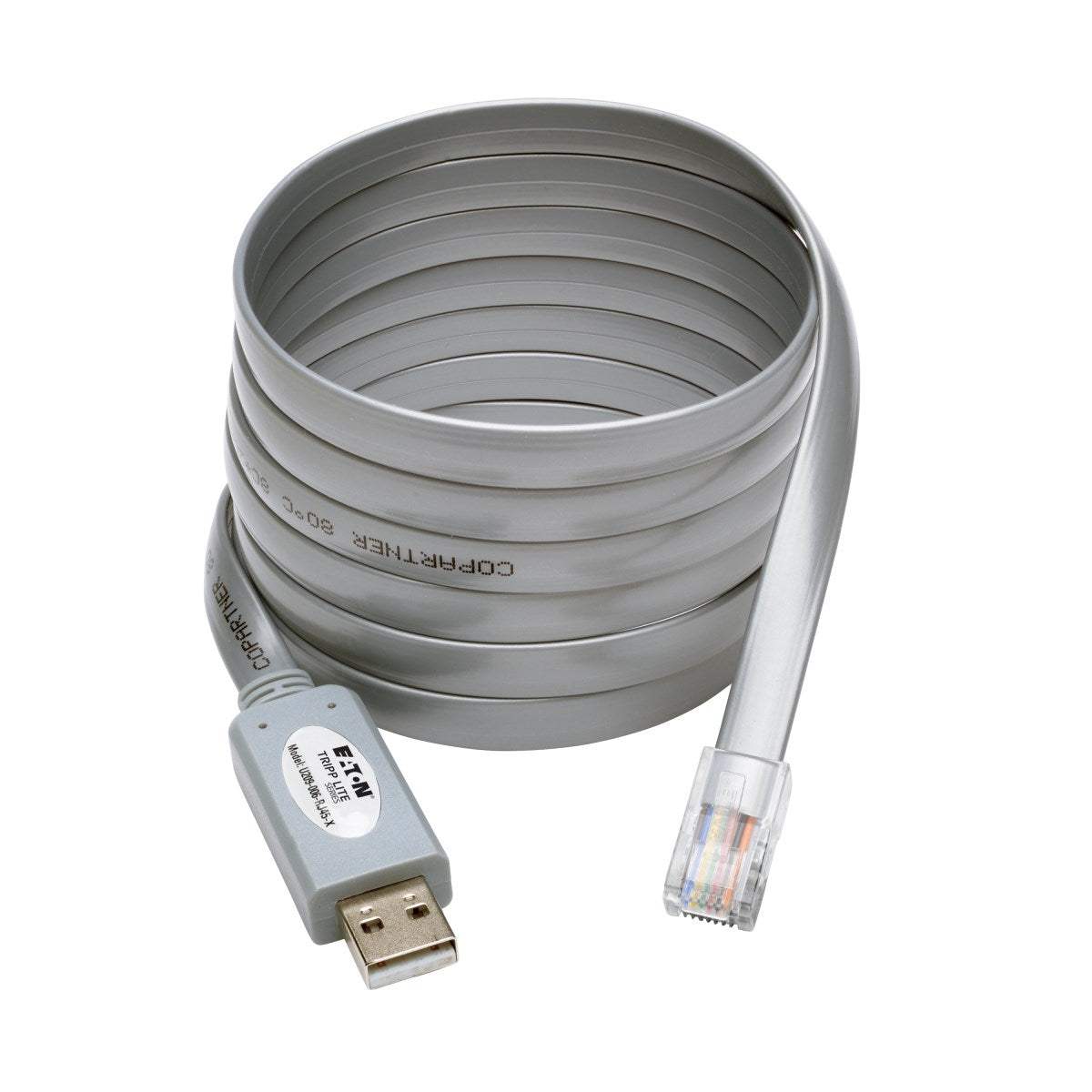 Tripp Lite U209-006-RJ45-X Serielles Konsolen-Kabel RJ-45 zu USB-A – Rollover, 250 kbit/s, 1,8 m – Silber