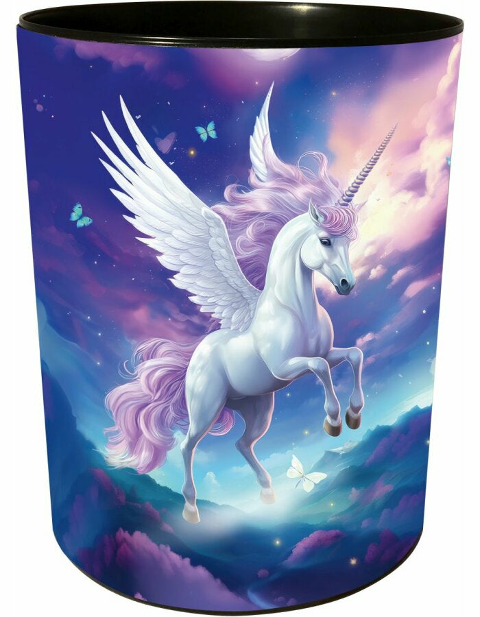 Goldbuch Papierkorb Diana – 10 l – Kunststoff, rund – weiss