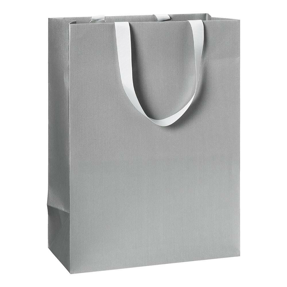 Stewo Geschenktasche One Colour – silber – 230 × 300 × 130 mm – 1 Stk. – Herzlichen Glückwunsch