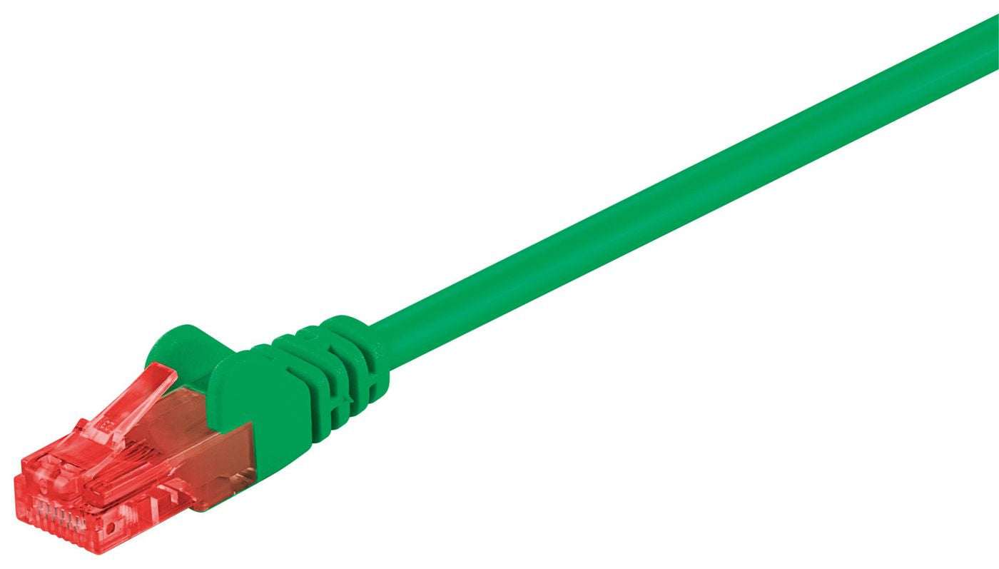 Microconnect Patchkabel – Cat6 U/UTP, 0,25 m, Grün, PVC, RJ-45