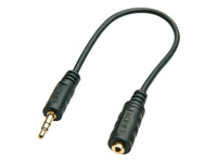 Lindy 3,5 mm (Stecker) auf 2,5 mm (Buchse) Adapter, 20 cm
