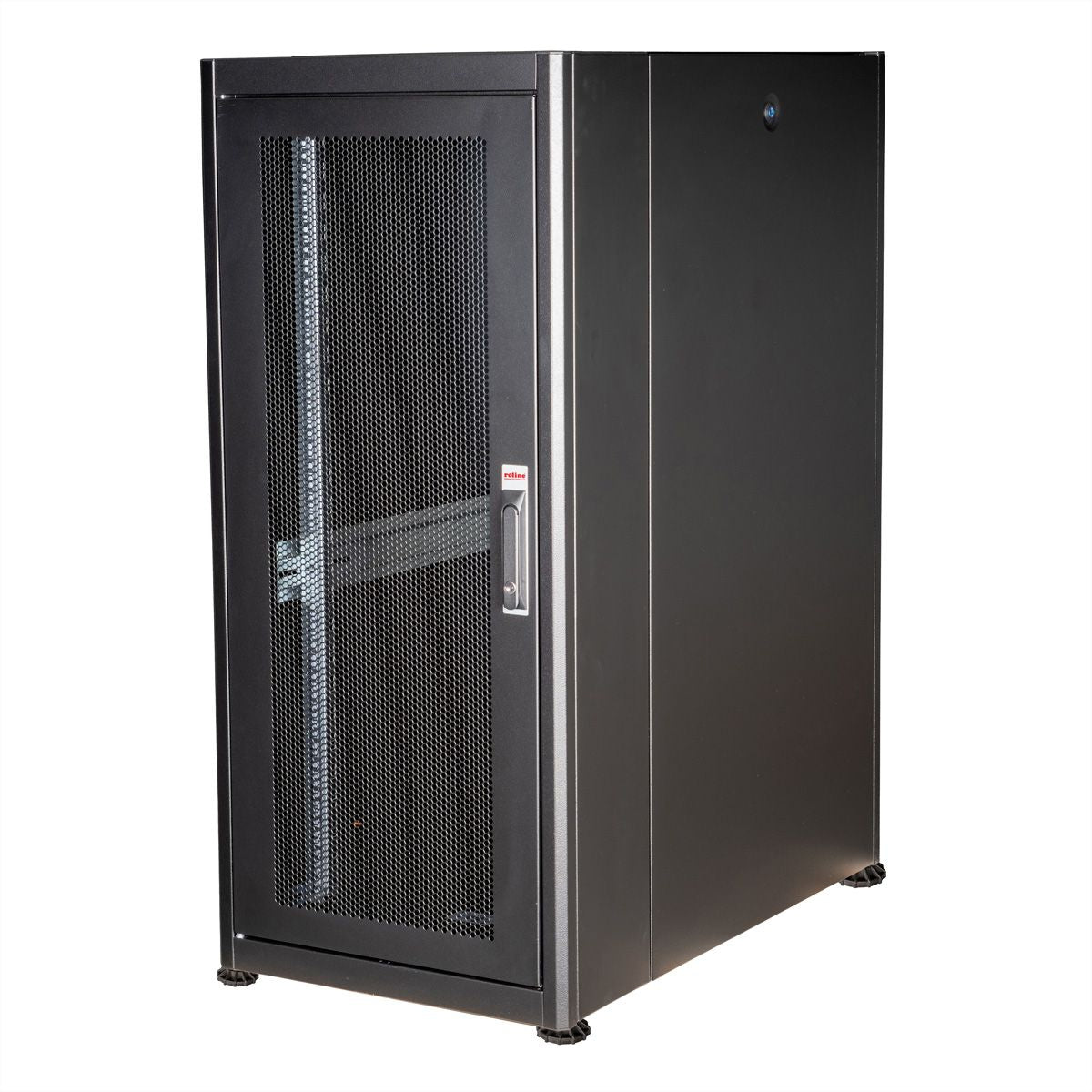 ROLINE Basic – 19" Netzwerkschrank 26U, IP20, abschliessbar, 600 × 1000 × 1300 mm, schwarz, Stahl