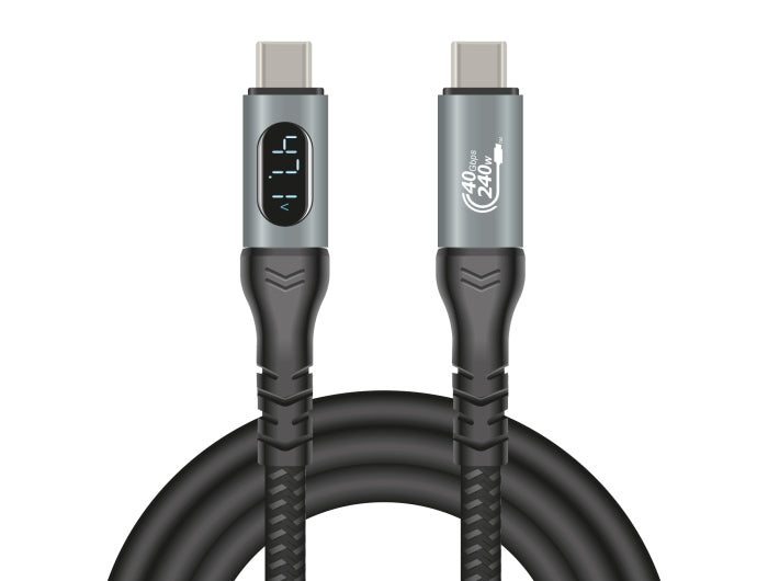 DeLOCK USB-Kabel – USB-C auf USB-C – USB4 40 Gbit/s – 1 m – PD 240 W – 8K/60, DP 1.4a