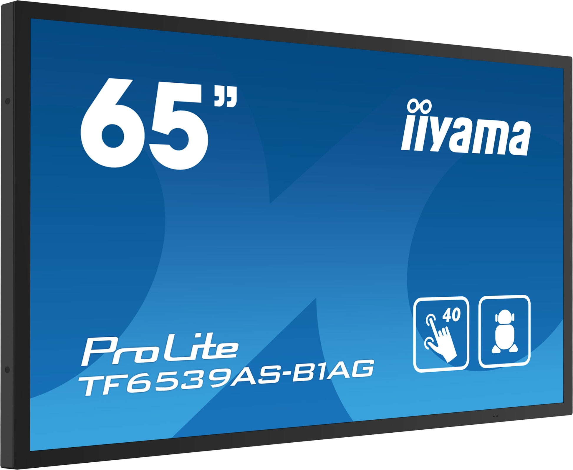 iiyama ProLite 65" 3840 × 1600 PCAP 40-Touch – Android, 500 cd/m²
