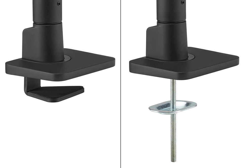 Neomounts DS75S-950BL2 – Tischhalterung, 2 Monitore, bis 27", VESA 75 × 75 mm, 8 kg, neigbar, schwarz