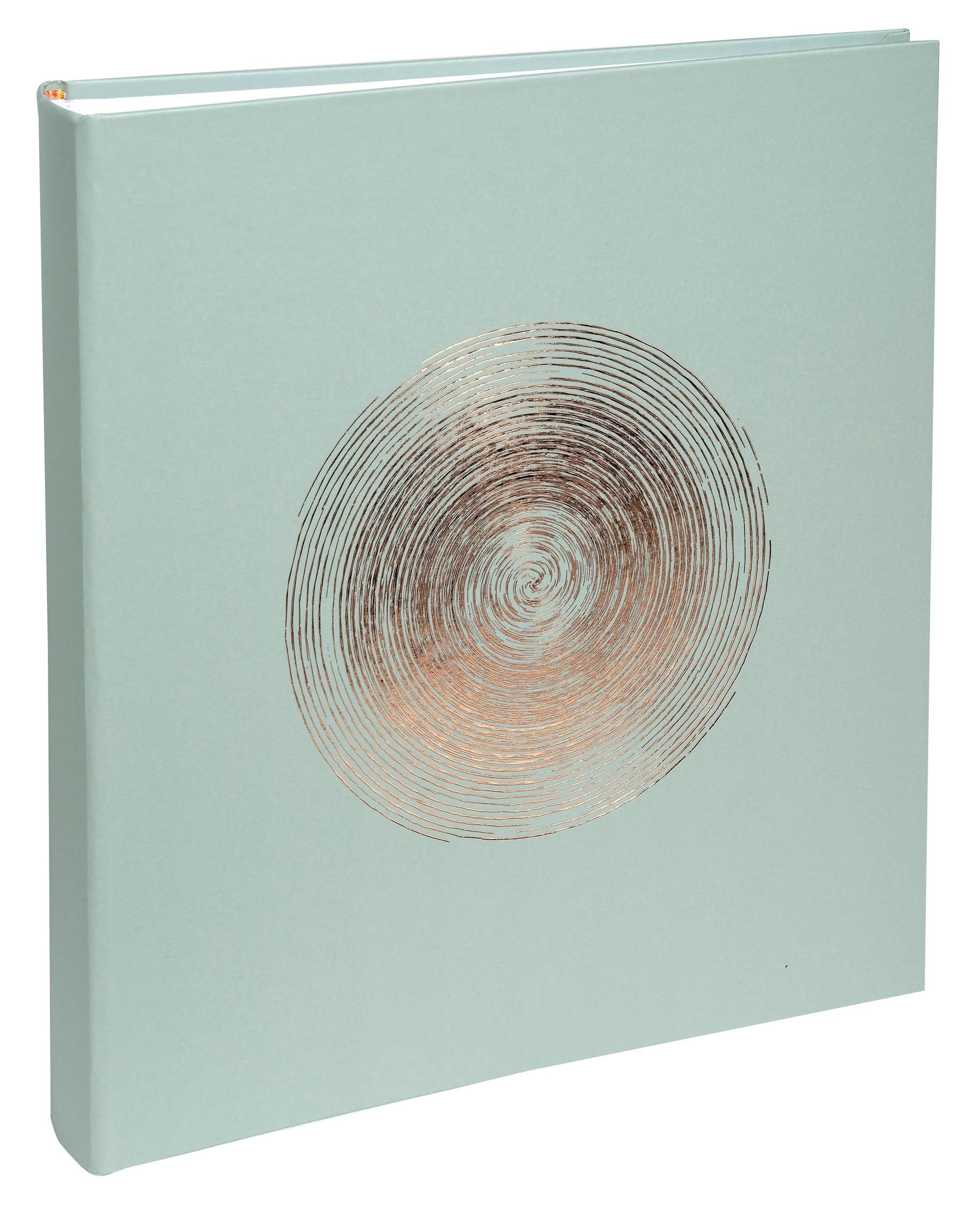 Exacompta Fotobuch, gebunden, 60 Seiten, weiss, 29 × 32 cm, grün, für 300 Fotos 10 × 15 cm, mit Pergamin