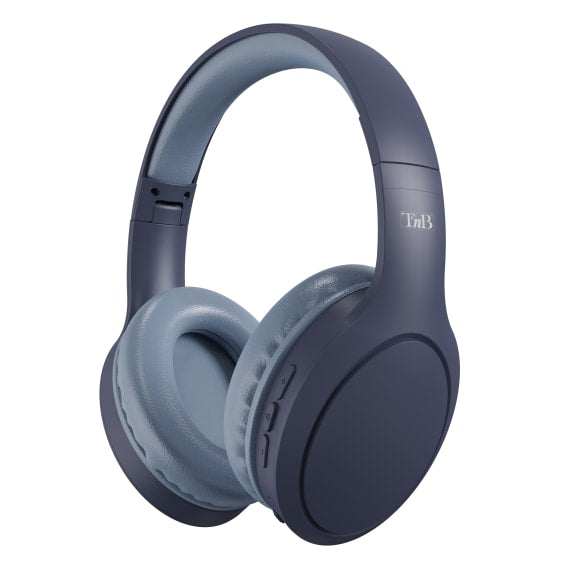 T'nB Tone On-Ear Kopfhörer – Stereo, Kabel + BT, 3,5 mm Klinke, Blau, BT 5.1