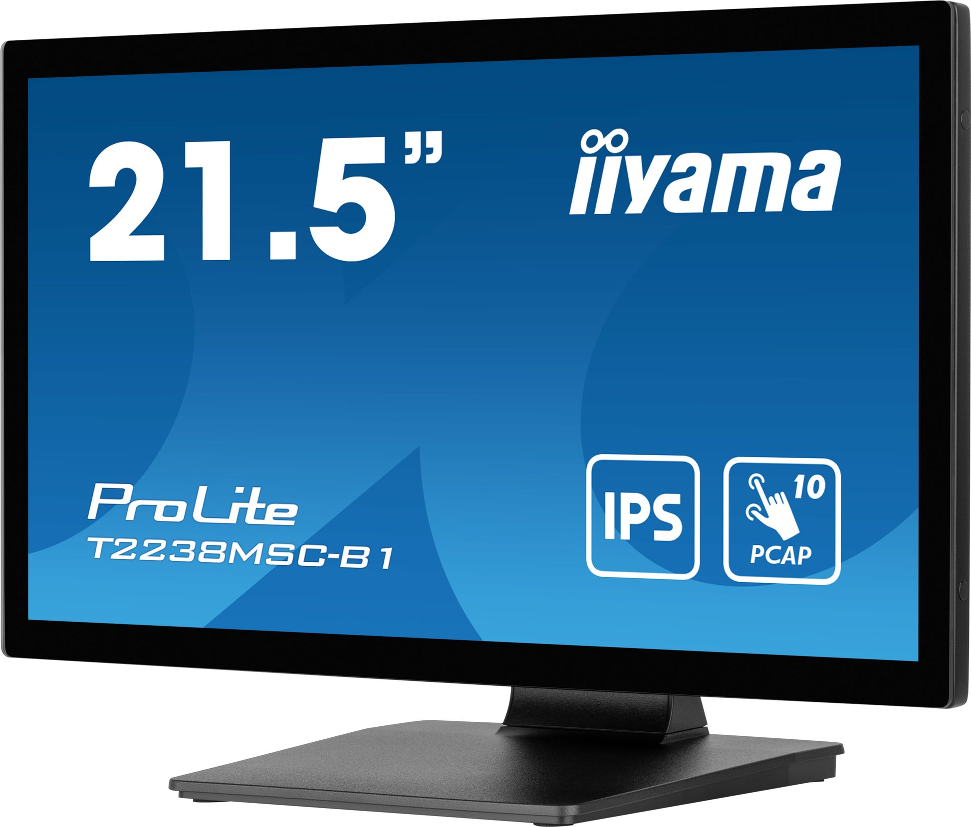 iiyama T2238MSC-B1 – Monitor, 21,5", IPS, Touch, 525 cd/m², DP, HDMI, Integrierte Lautsprecher