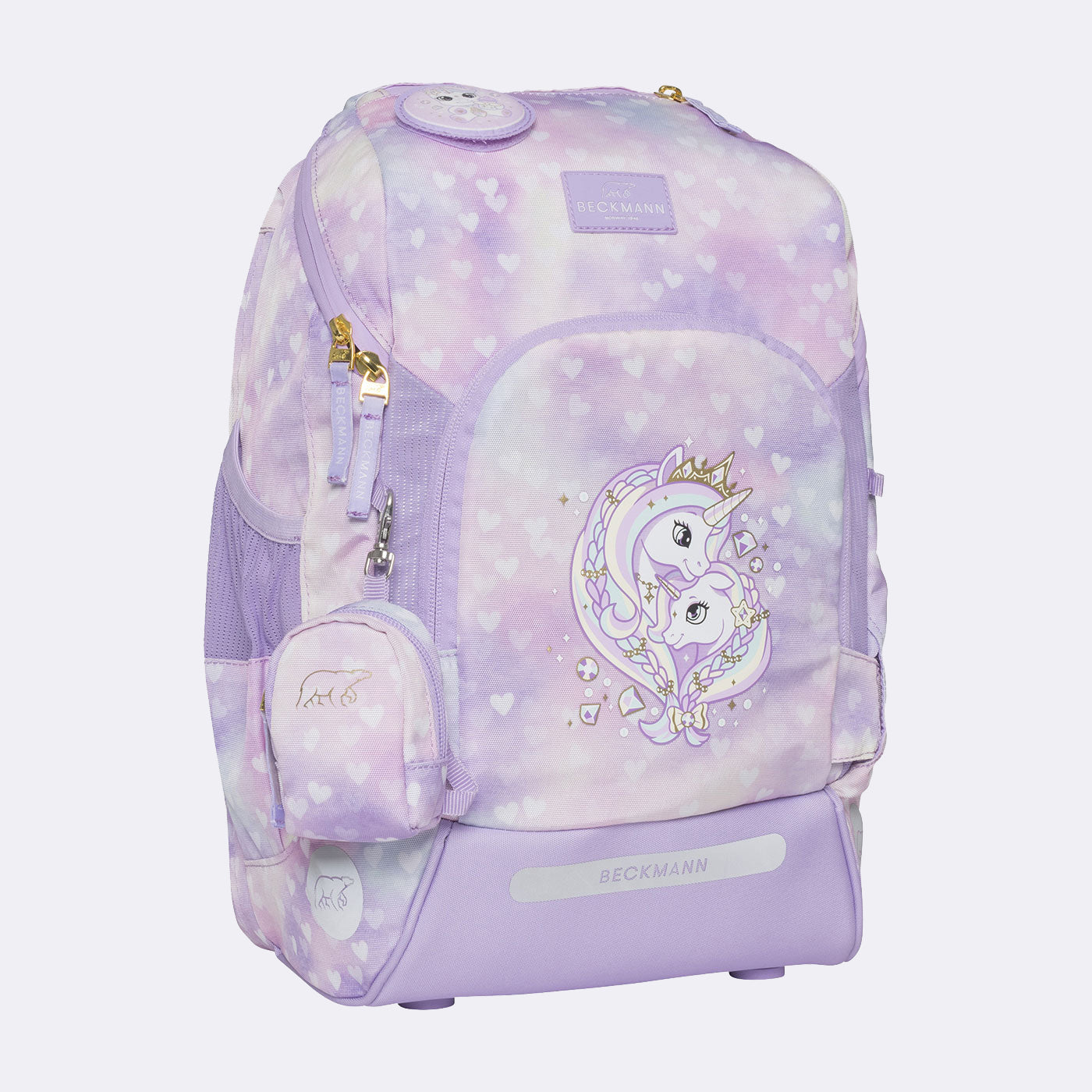 Beckmann Active Air FLX – Schulrucksack-Set 6-teilig, Unicorn Princess, 25 l, 22×39×26 cm