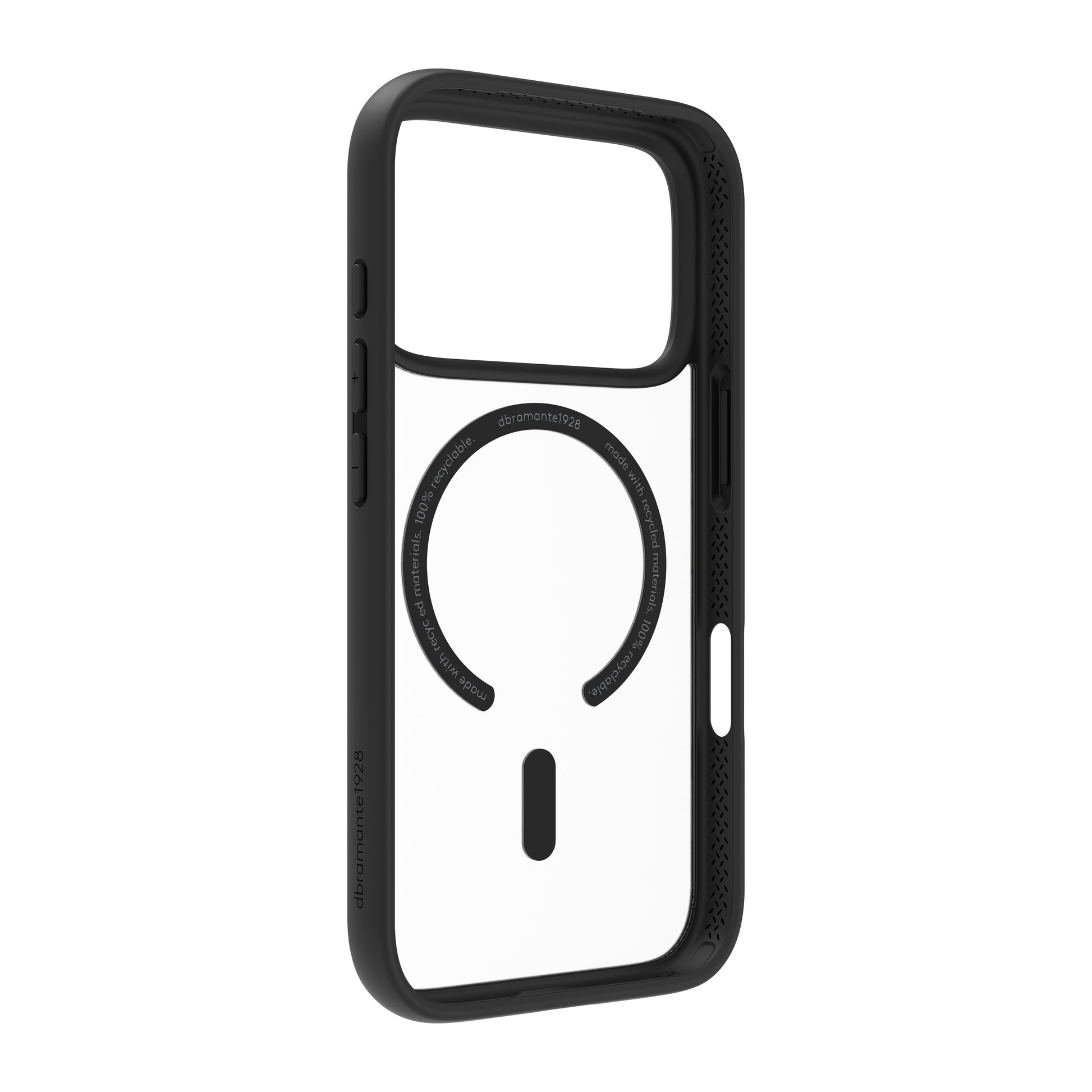dbramante1928 Grenen MS Backcover – für Apple iPhone 17 Pro, Recycling-Kunststoff, schwarz, bis 2 m sturzsicher