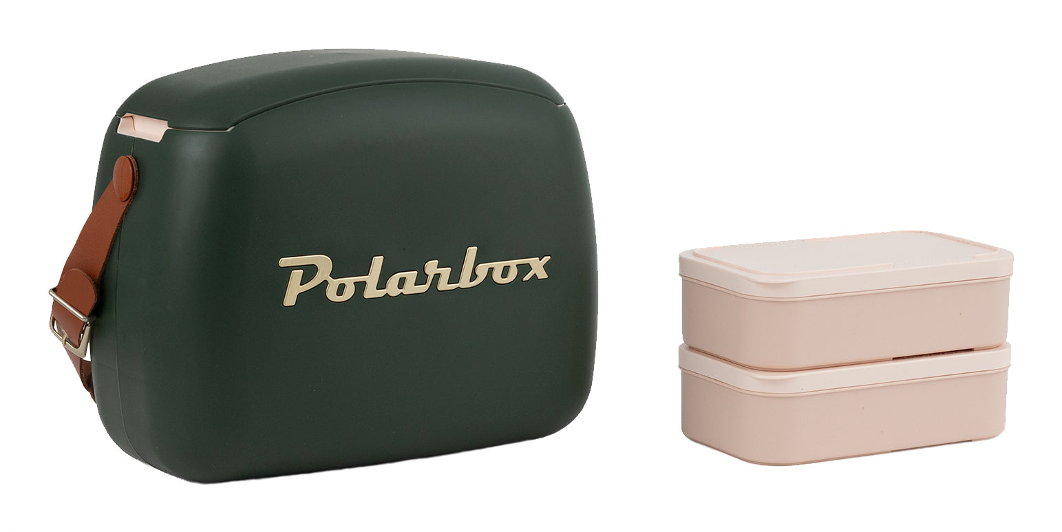 Polarbox Kühltasche – passiv, 24 h – 6 l – gold, grün – Kunststoff