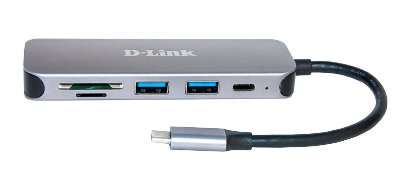 D-Link DUB-2325/E USB-Hub – USB-C, 2× USB-A, SD/microSD, für Windows/Mac