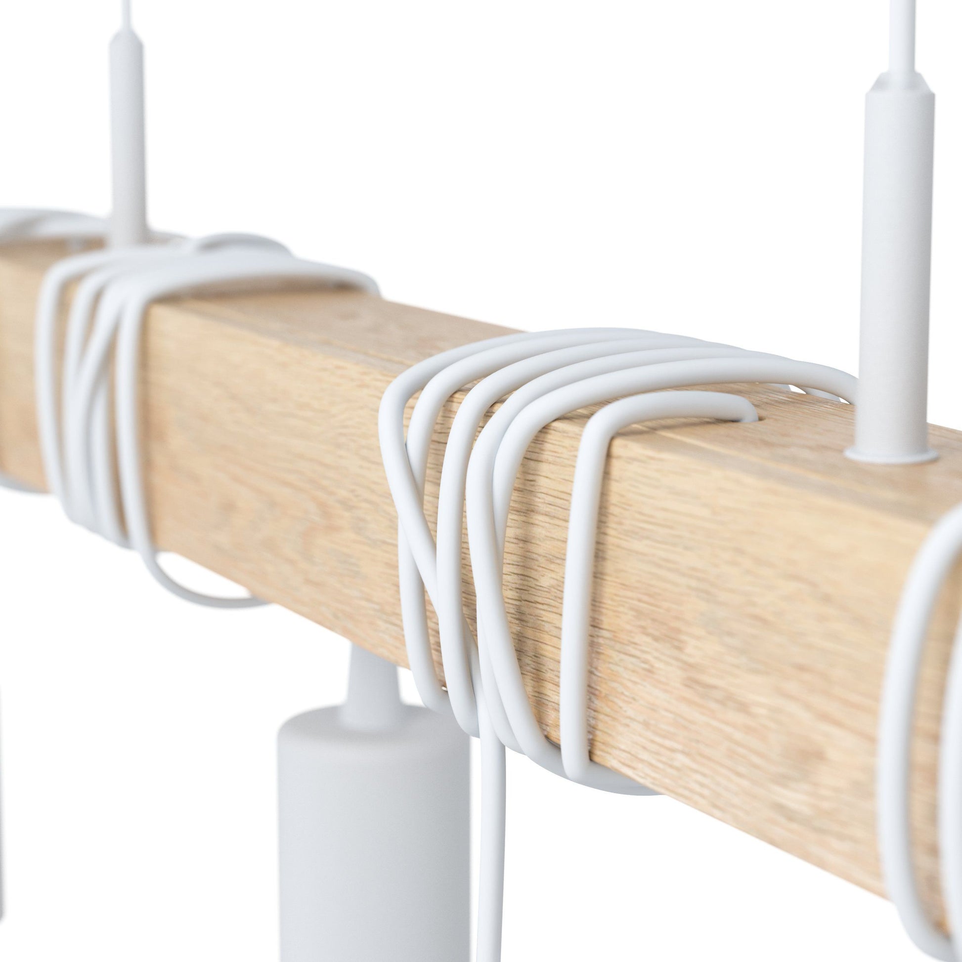 EGLO Hängeleuchte TOWNSHEND – 10,5 × 70 × 110 cm, 240 W, dimmbar, braun/weiss, exkl. Leuchtmittel