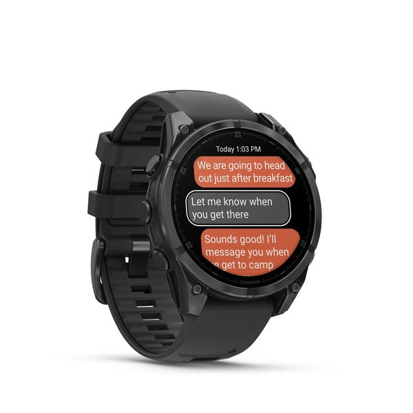 Garmin Fenix 8 – GPS-Smartwatch – 47 mm, 1,4", GPS, WLAN, AMOLED, 100 m, Schwarz, Sportarmband