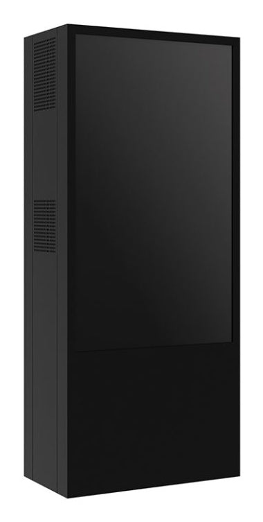 Hagor Bodenständer – 75" – für 2 Displays, Wetterfest, für Samsung OH75 – ScreenOut Pro OH75