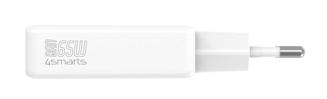 4smarts PDPlug Slim Dual Netzteil – 65 W, 2× USB-C, PD, GaN – für Nintendo Switch, Universal, Laptop u. a.