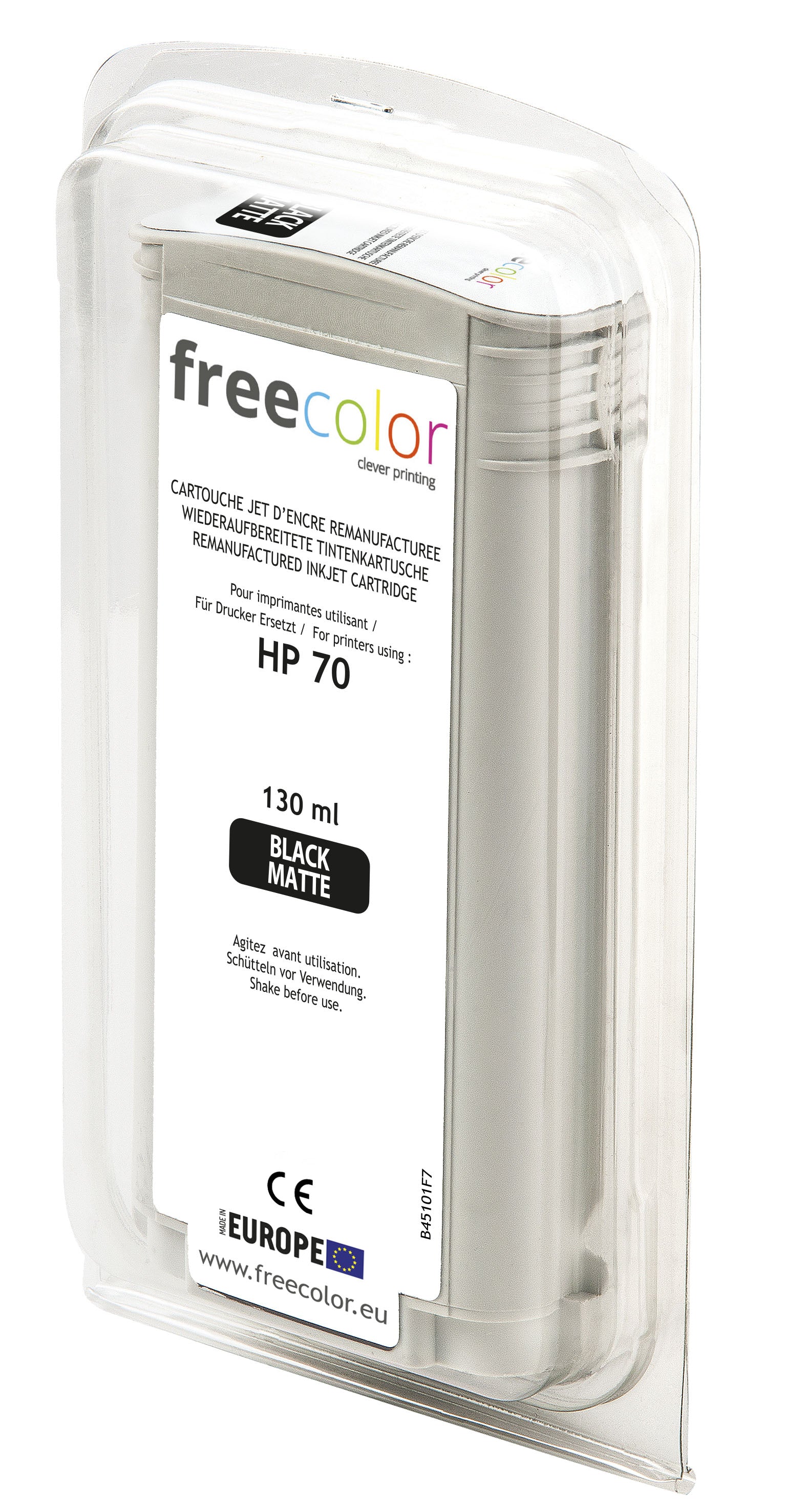 Freecolor Tintenpatrone, Schwarz, 130 ml, Kompatibel – für Inkjet-Drucker