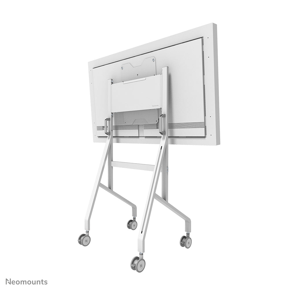 Neomounts MOVE Go Flip – Trolley, drehbar, für 55–65", VESA 400×400, bis 50 kg, höhenverstellbar, weiss