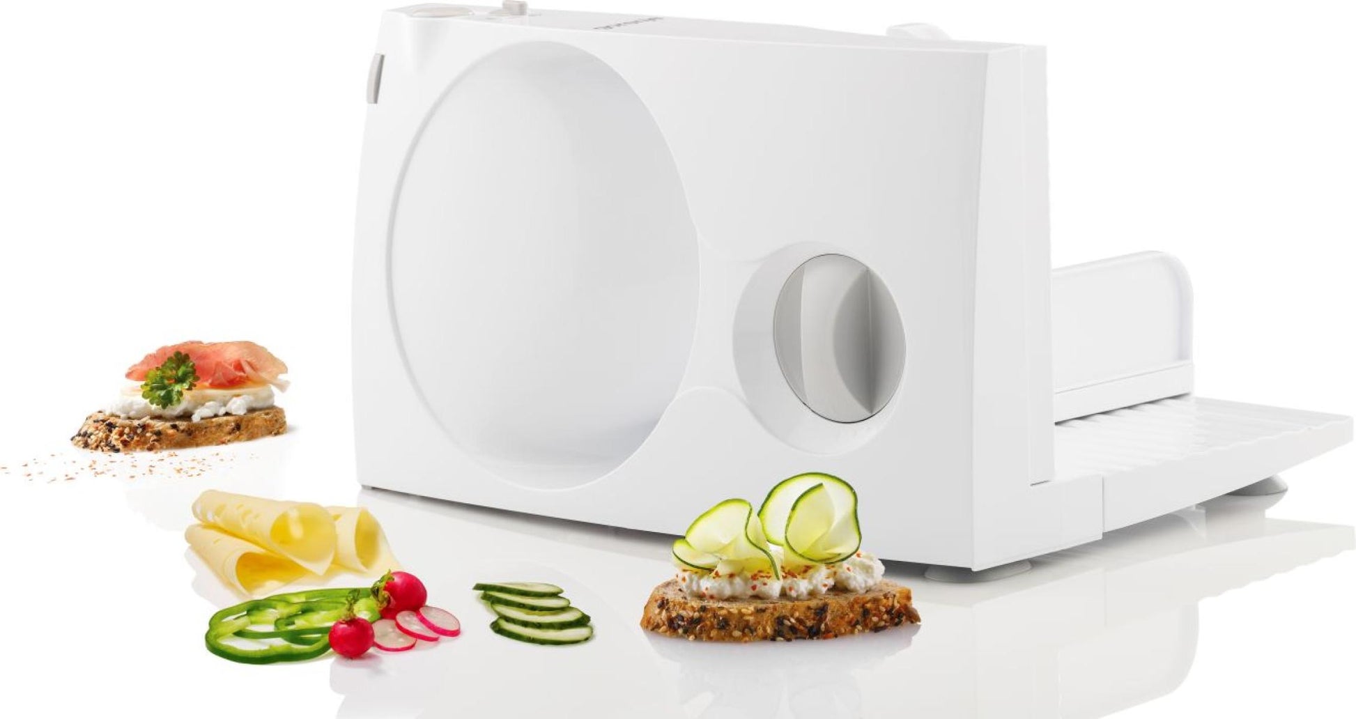 Gorenje Allesschneider R402W – Ø 17 cm, 100 W – weiss/edelstahl